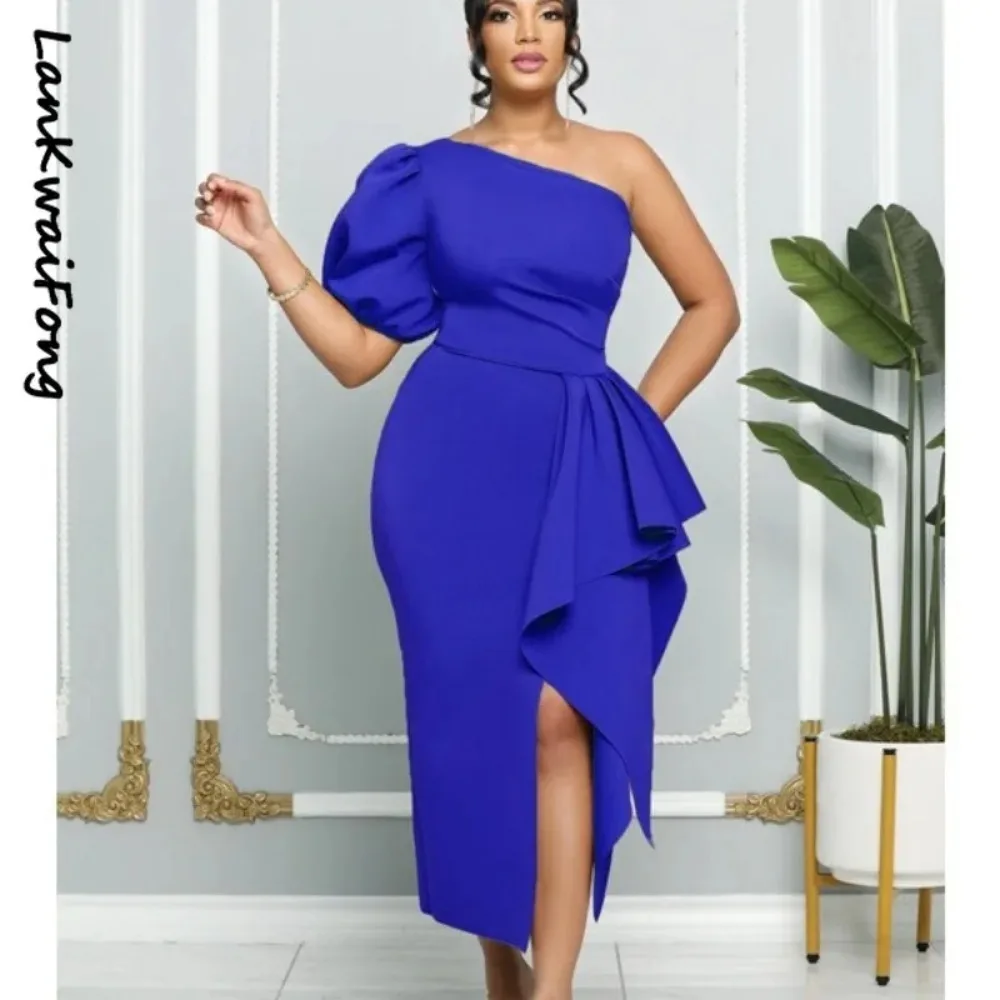 2024 Slanted Shoulder Split Casual Evening Dress Temperament Bubble Sleeve Fashion Slim Fit Women's Dress
2024 Slanted Shoulder Split Casual Evening Dress Temperament Bubble Sleeve Fashion Slim Fit Women's Dress