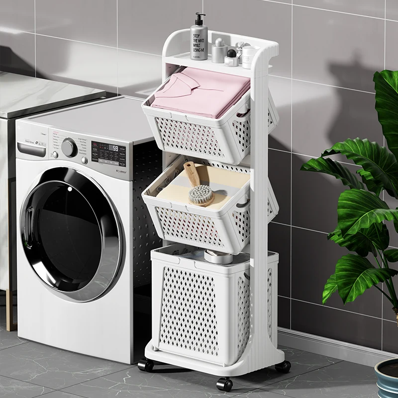 Plastic Laundry Hamper with Wheels Batoom Clothes Toy Storage Basket Portable Dir Clothes Buet Home Use Organizer
Plastic Laundry Hamper with Wheels Batoom Clothes Toy Storage Basket Portable Dir Clothes Buet Home Use Organizer