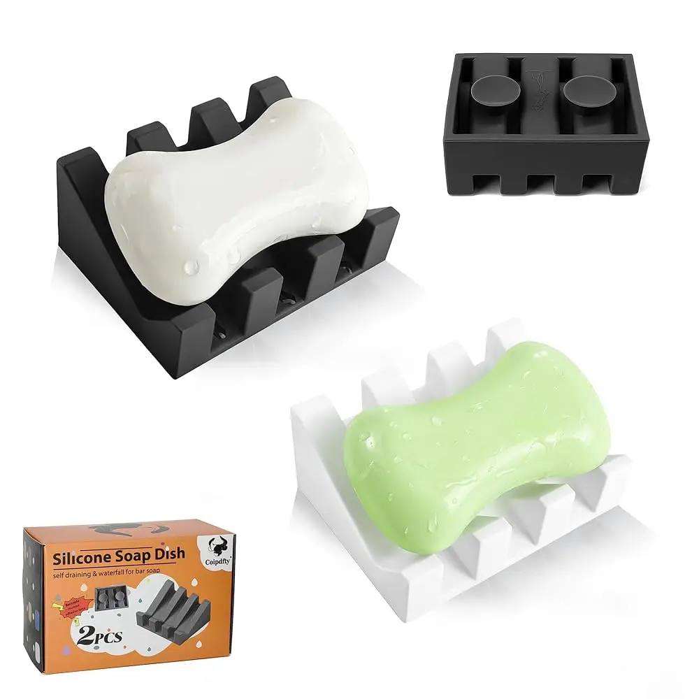 Free Shipping-Soap Dish Holder for Shower with Suction Cup, Silicone Soap Holder & Saver Self-Draining Bar Soap Dish Keeps Soap
Free Shipping-Soap Dish Holder for Shower with Suction Cup, Silicone Soap Holder & Saver Self-Draining Bar Soap Dish Keeps Soap