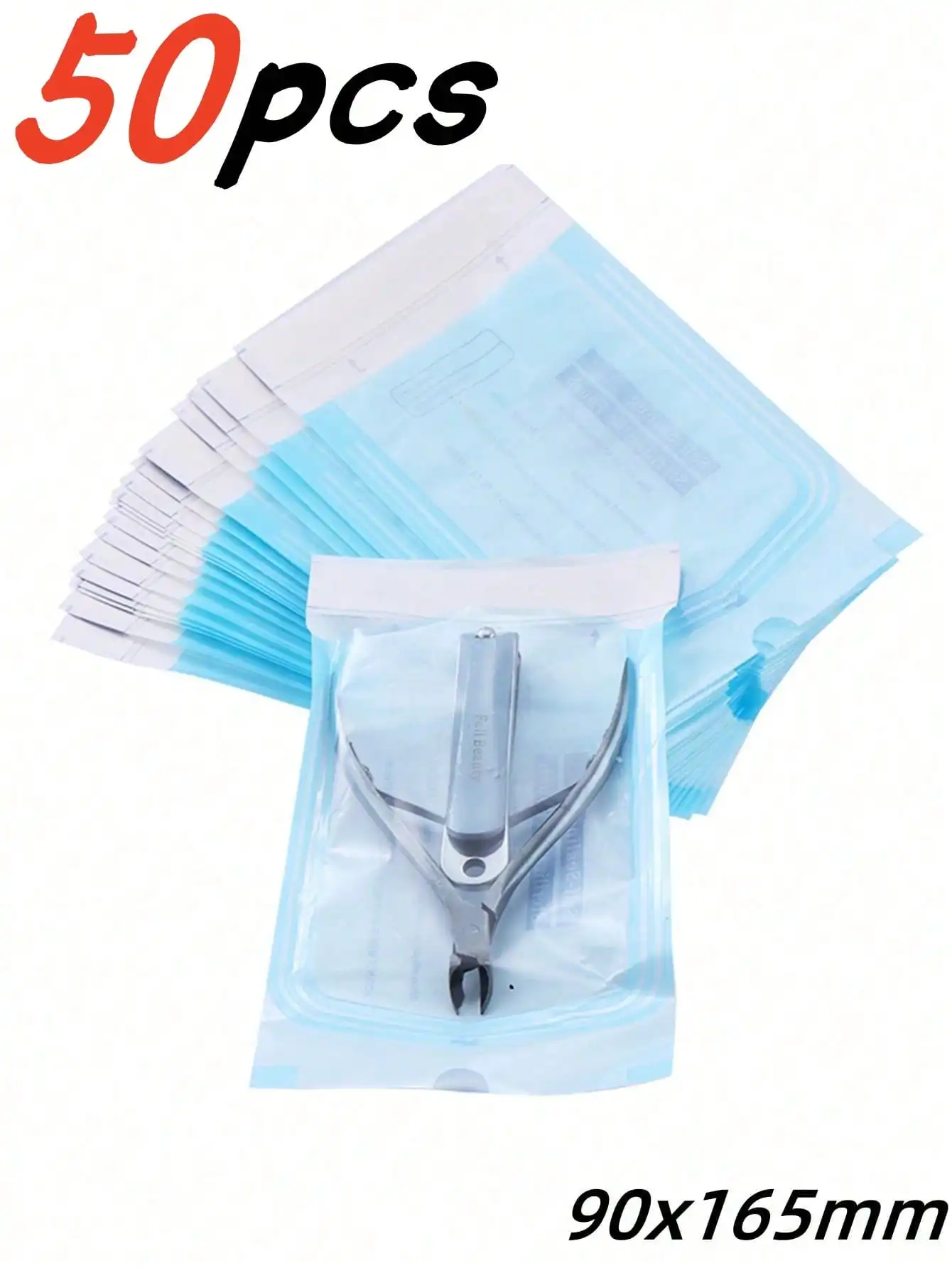 50Pcs High Temperature Resistant Self-Sealing Sterilization Bags Disposable Storage Pouches for Nail Tattoo Dental Tools Salon Supplies
50Pcs High Temperature Resistant Self-Sealing Sterilization Bags Disposable Storage Pouches for Nail Tattoo Dental Tools Salon Supplies