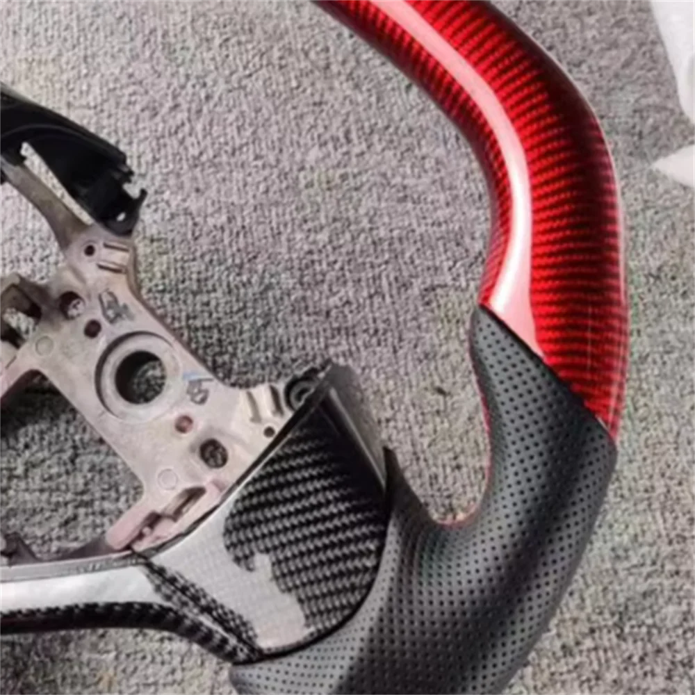 Customized red Carbon Fiber black Perforated Leather steering wheel For Honda Civic 9th 2012 2013 2014 2015
Customized red Carbon Fiber black Perforated Leather steering wheel For Honda Civic 9th 2012 2013 2014 2015