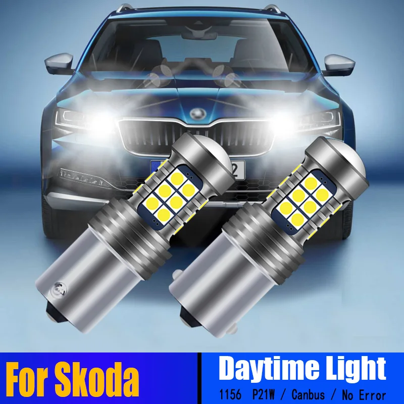 2PCS LED Canbus BA15S P21W Daytime Running Lights DRL Bulbs For Skoda Superb MK2 3T4 3T5 2008 Fabia MK2 5J Monte Carlo 2011-2014
2PCS LED Canbus BA15S P21W Daytime Running Lights DRL Bulbs For Skoda Superb MK2 3T4 3T5 2008 Fabia MK2 5J Monte Carlo 2011-2014