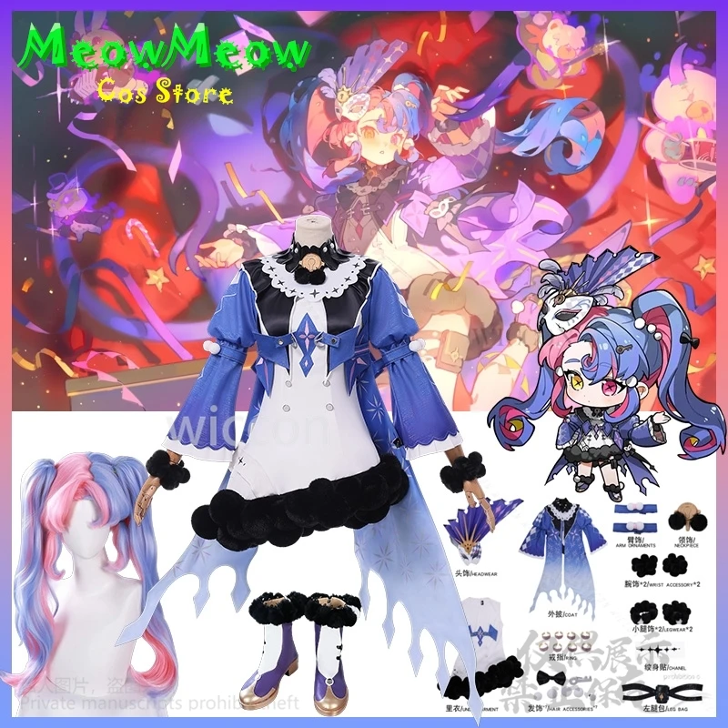 ROCCIA Косплей Аниме Игра Wuthering Waves Костюм Harajuku Стиль Синяя Волшебная Униформа Платье Y2K Лолита Розовые Синие Парики Индивидуальные
ROCCIA Косплей Аниме Игра Wuthering Waves Костюм Harajuku Стиль Синяя Волшебная Униформа Платье Y2K Лолита Розовые Синие Парики Индивидуальные