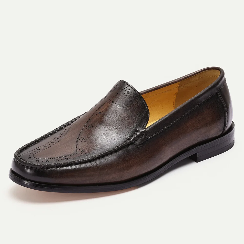 New 2025 Summer Men's Shoes Genuine Leather Comfortable Soft Sole Low Cut Loafers British Style Business Casual Leather Shoes
New 2025 Summer Men's Shoes Genuine Leather Comfortable Soft Sole Low Cut Loafers British Style Business Casual Leather Shoes