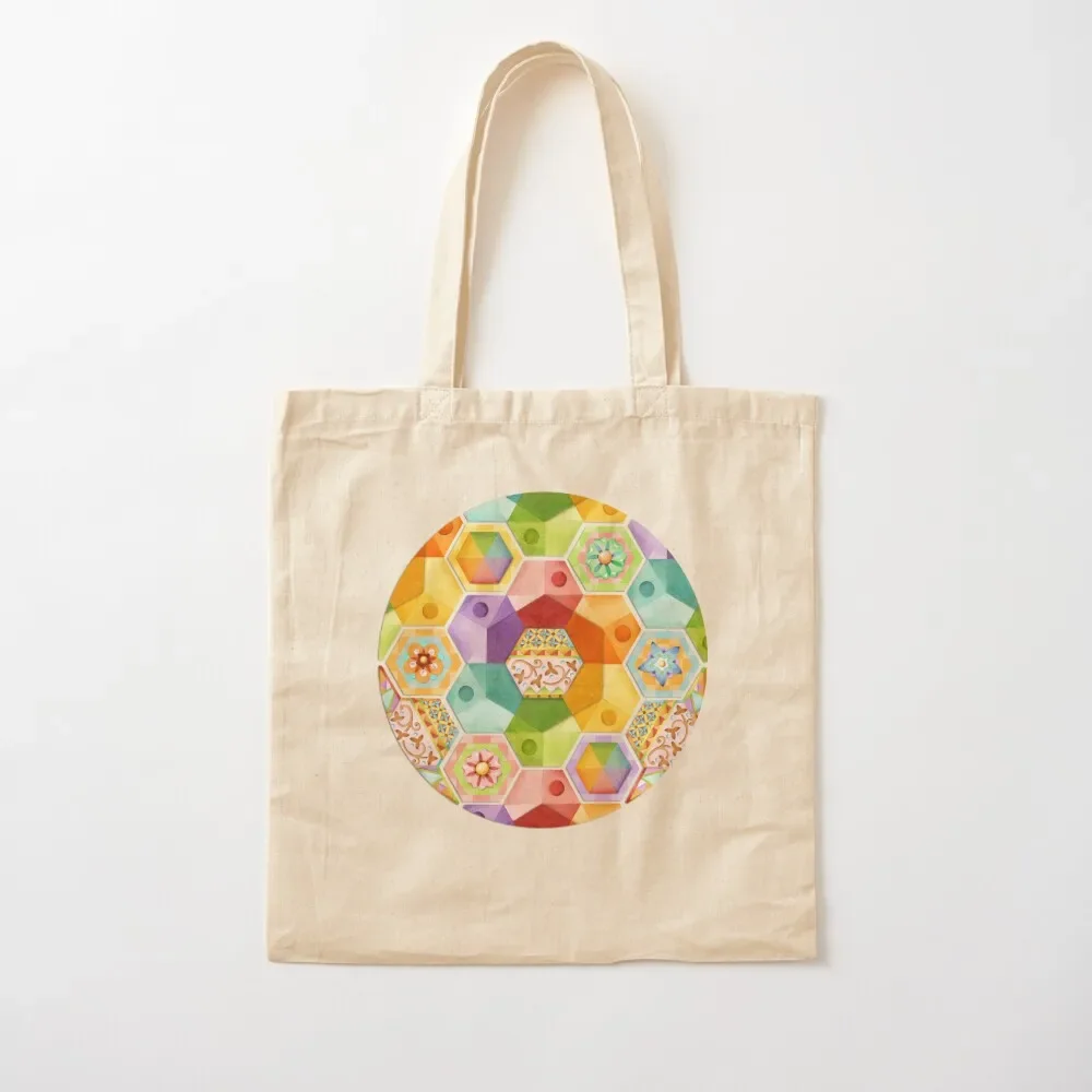 Rainbow Patchwork Hexagons Tote Bag bags for women reusable shopping bags Tote Bag
Rainbow Patchwork Hexagons Tote Bag bags for women reusable shopping bags Tote Bag
