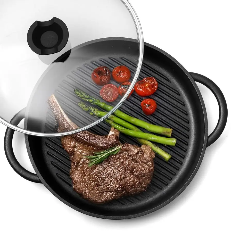 12 Nonstick Grill Pan for Indoor Cooking, Cast Aluminum Griddle Pan for Stove Top amp Induction, Dishwasher amp Oven Safe, Grill
12 Nonstick Grill Pan for Indoor Cooking, Cast Aluminum Griddle Pan for Stove Top amp Induction, Dishwasher amp Oven Safe, Grill