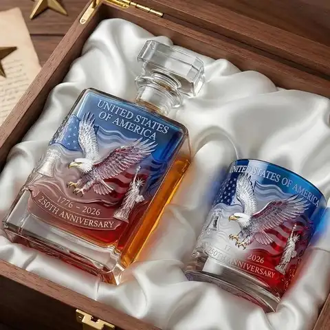 America 250th Anniversary Commemorative Whiskeys Decanter Glass Drinkware Liquor Bottle For Special Gift And Collectible 87HA