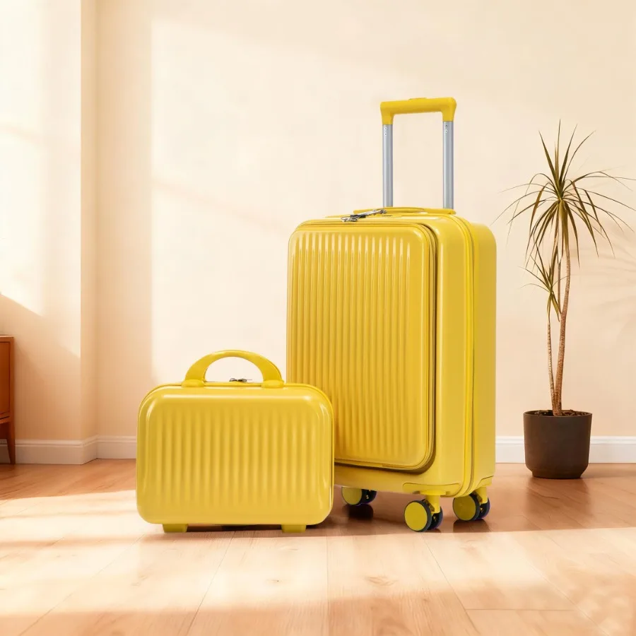 Lorven 2-Piece ABS Spinner Luggage Set 20" Carry-On Suitcase and Cosmetic Case Combination Lock Yellow
Lorven 2-Piece ABS Spinner Luggage Set 20" Carry-On Suitcase and Cosmetic Case Combination Lock Yellow