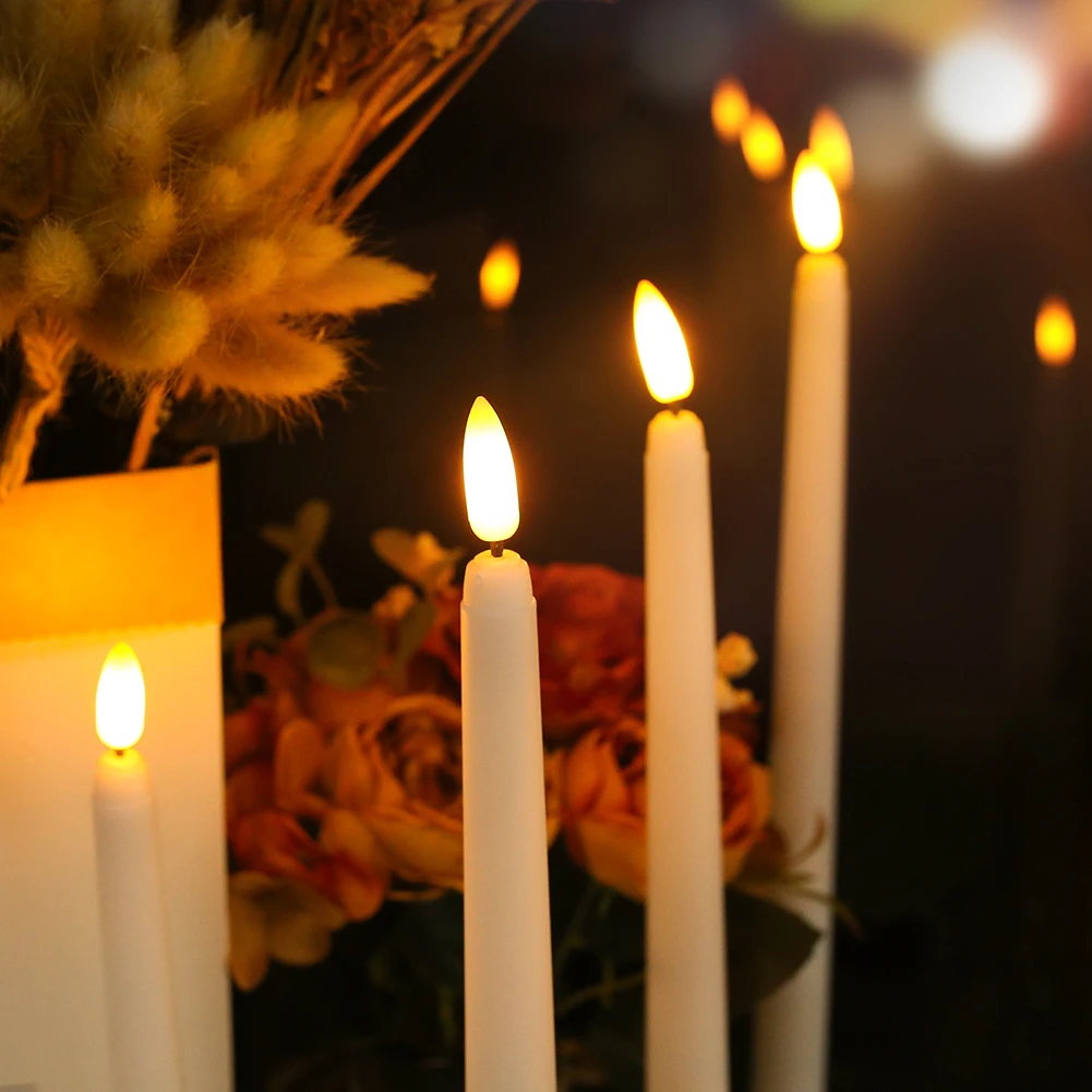 6Pcs-24Pcs Flameless Taper Candles with Timer Remote Flickering 3D Faux Wax Candle Lights for Wedding Christmas Party Home Decor
6Pcs-24Pcs Flameless Taper Candles with Timer Remote Flickering 3D Faux Wax Candle Lights for Wedding Christmas Party Home Decor