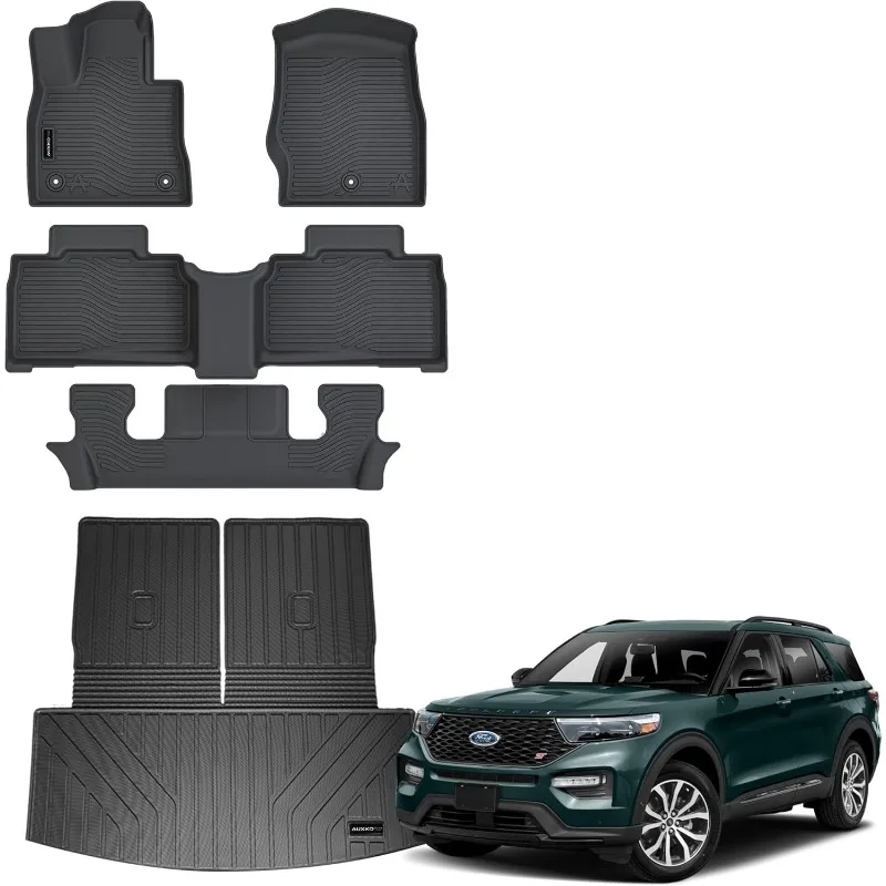 US All Weather Floor Mat & Cargo Mat with Back Seat Mat Fit for Ford Explorer 6 Seat 2025 2024 2023 2022 2021 2020 TPE Floor
US All Weather Floor Mat & Cargo Mat with Back Seat Mat Fit for Ford Explorer 6 Seat 2025 2024 2023 2022 2021 2020 TPE Floor