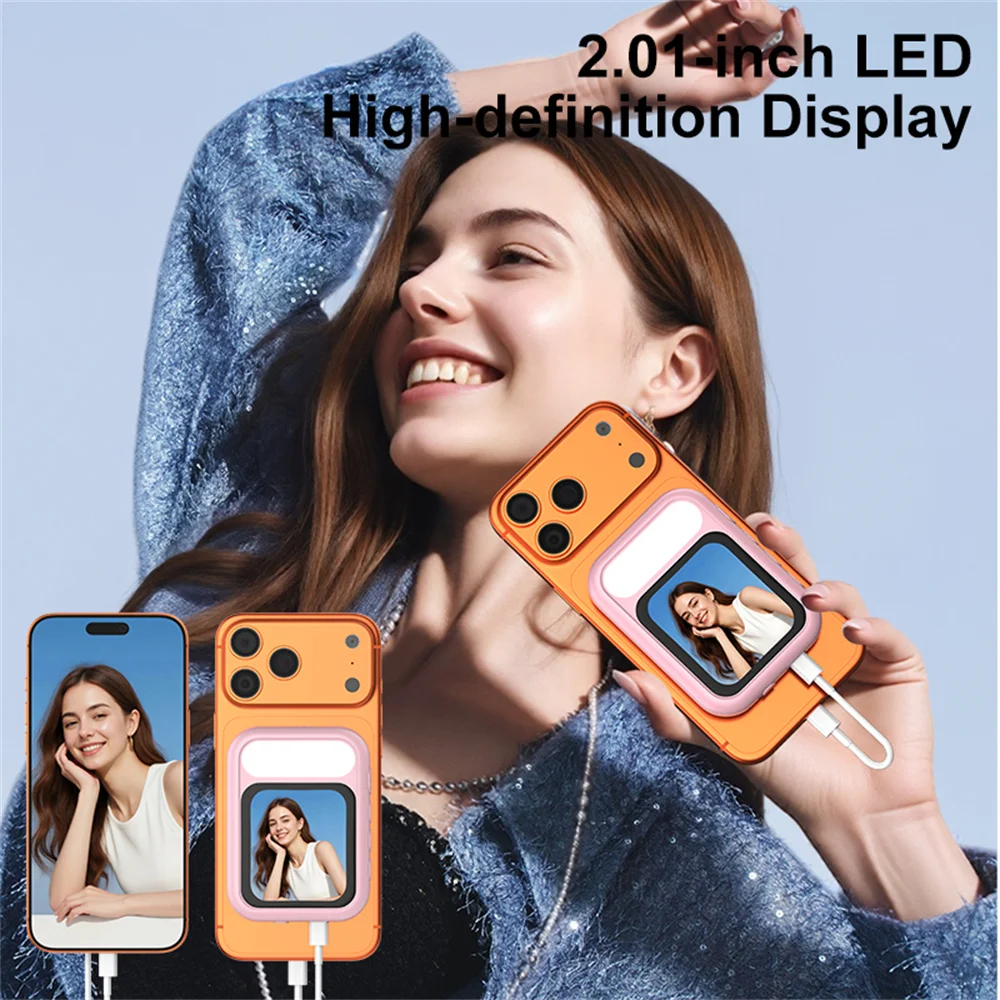 Magnetic Phone Display Monitor with Fill Light Wireless Rear Camera Selfie Screen for iPhone 17-12 Android Recording Vlog Video
Magnetic Phone Display Monitor with Fill Light Wireless Rear Camera Selfie Screen for iPhone 17-12 Android Recording Vlog Video