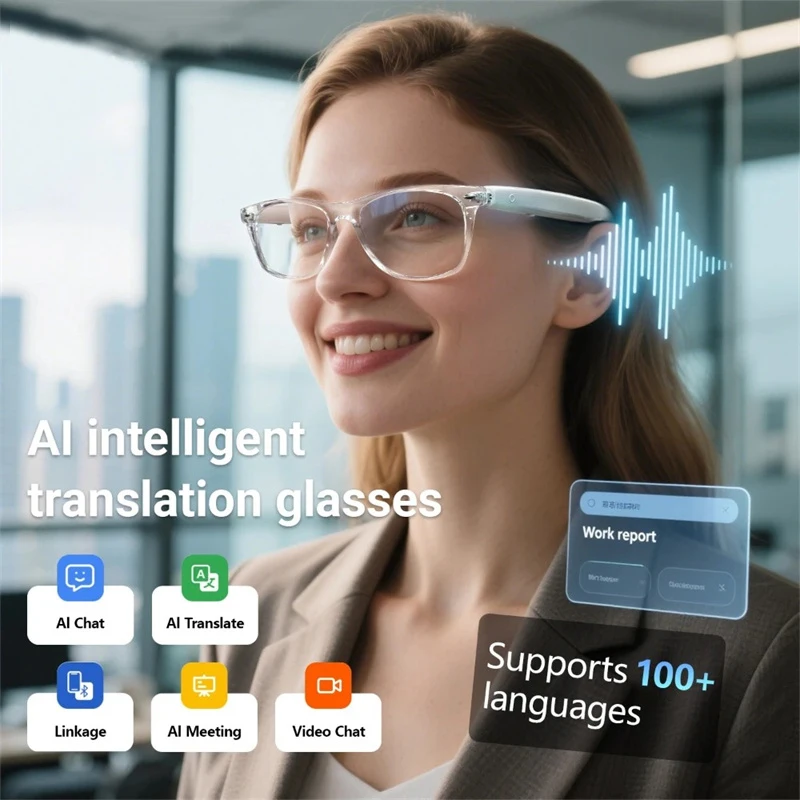 2025 New Specification Smart AI Intelligent Translate Glasses Sunglasses Voice Remote Control Music sports spectacles Eyeglasses
2025 New Specification Smart AI Intelligent Translate Glasses Sunglasses Voice Remote Control Music sports spectacles Eyeglasses