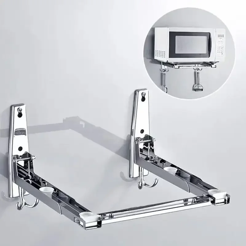 Stainless Steel Microwave Oven ShelfExpandable Kitchen OrganiserWall Mounted Oven Shelf cocina accesorios de cocina novedosos
Stainless Steel Microwave Oven ShelfExpandable Kitchen OrganiserWall Mounted Oven Shelf cocina accesorios de cocina novedosos