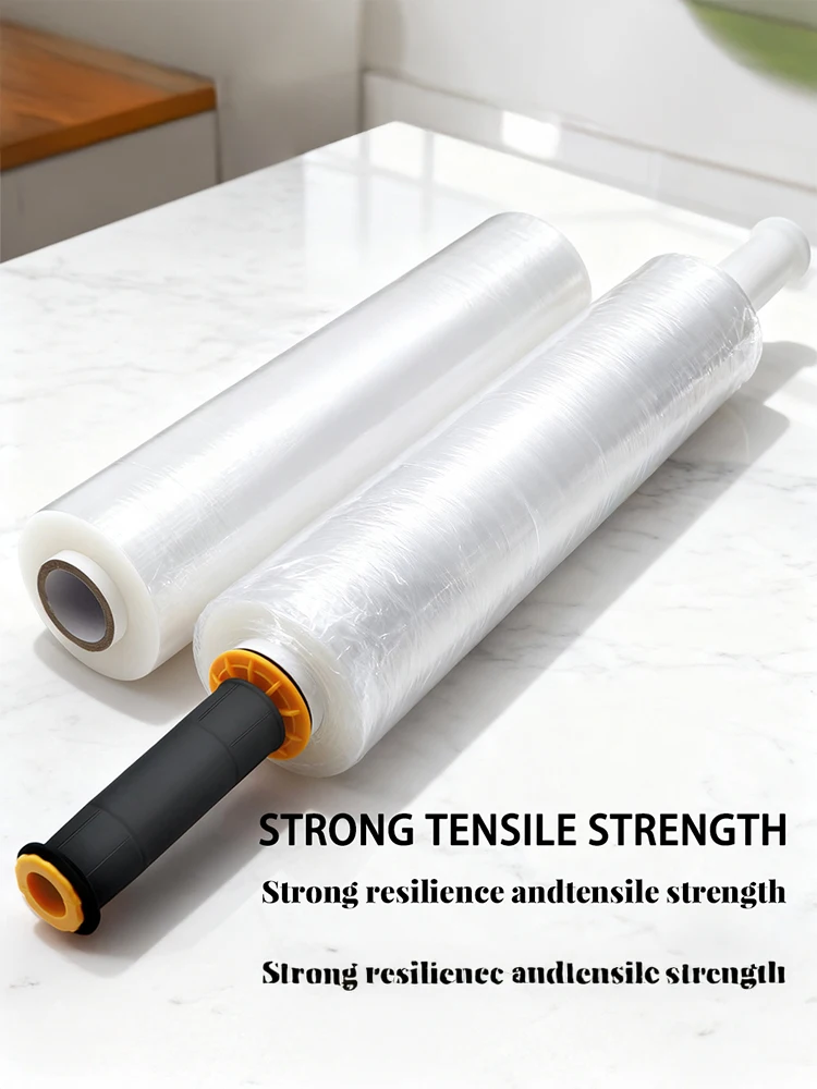1pc Stretch Wrap Stretch Film Roll with 2pcs Handles, Industrial Strength 15 inch Wide Clear Plastic Wrap for Pallet Wrapping
1pc Stretch Wrap Stretch Film Roll with 2pcs Handles, Industrial Strength 15 inch Wide Clear Plastic Wrap for Pallet Wrapping