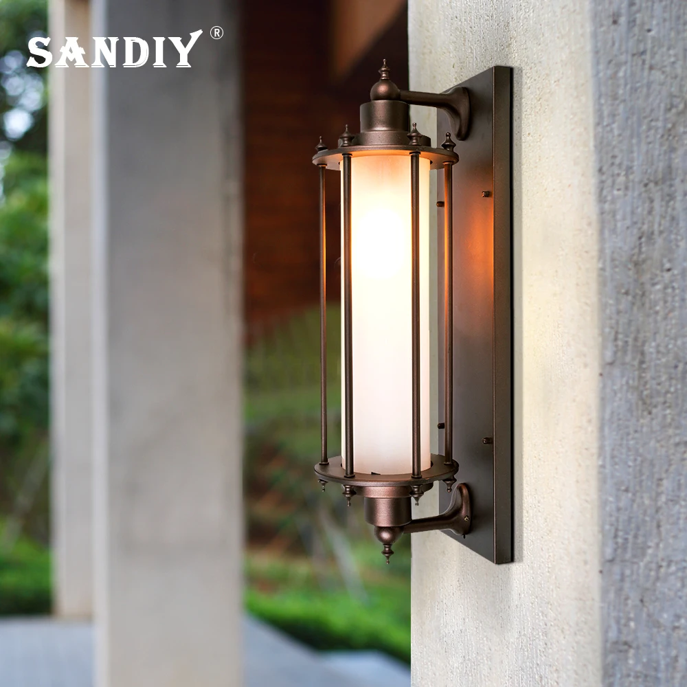 SANDIY Retro Outdoor Wall Light Vintage Porch Lamp IP65 Waterproof Villa Sconce for Garden Balcony Yard Luminaire Coffee E26/E27
SANDIY Retro Outdoor Wall Light Vintage Porch Lamp IP65 Waterproof Villa Sconce for Garden Balcony Yard Luminaire Coffee E26/E27