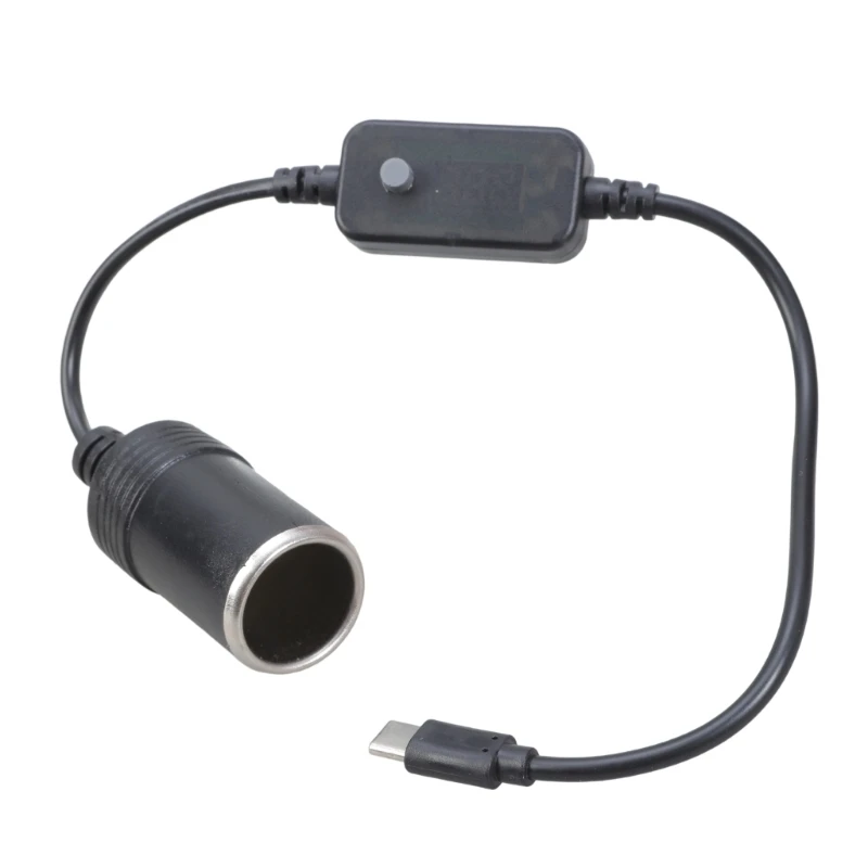Q5WA Type C to Cigarettes Adapter Cable Supports 5V to 20V Power Conversion for Car Electronics 37cm
Q5WA Type C to Cigarettes Adapter Cable Supports 5V to 20V Power Conversion for Car Electronics 37cm