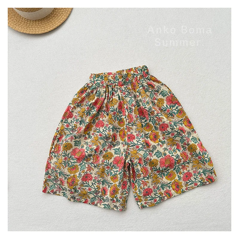 2025 Summer New Children Loose Mosquito Resistant Pants Thin Cotton Girls Flower Wide Leg Pants Kids Breathable Casual Pants
2025 Summer New Children Loose Mosquito Resistant Pants Thin Cotton Girls Flower Wide Leg Pants Kids Breathable Casual Pants