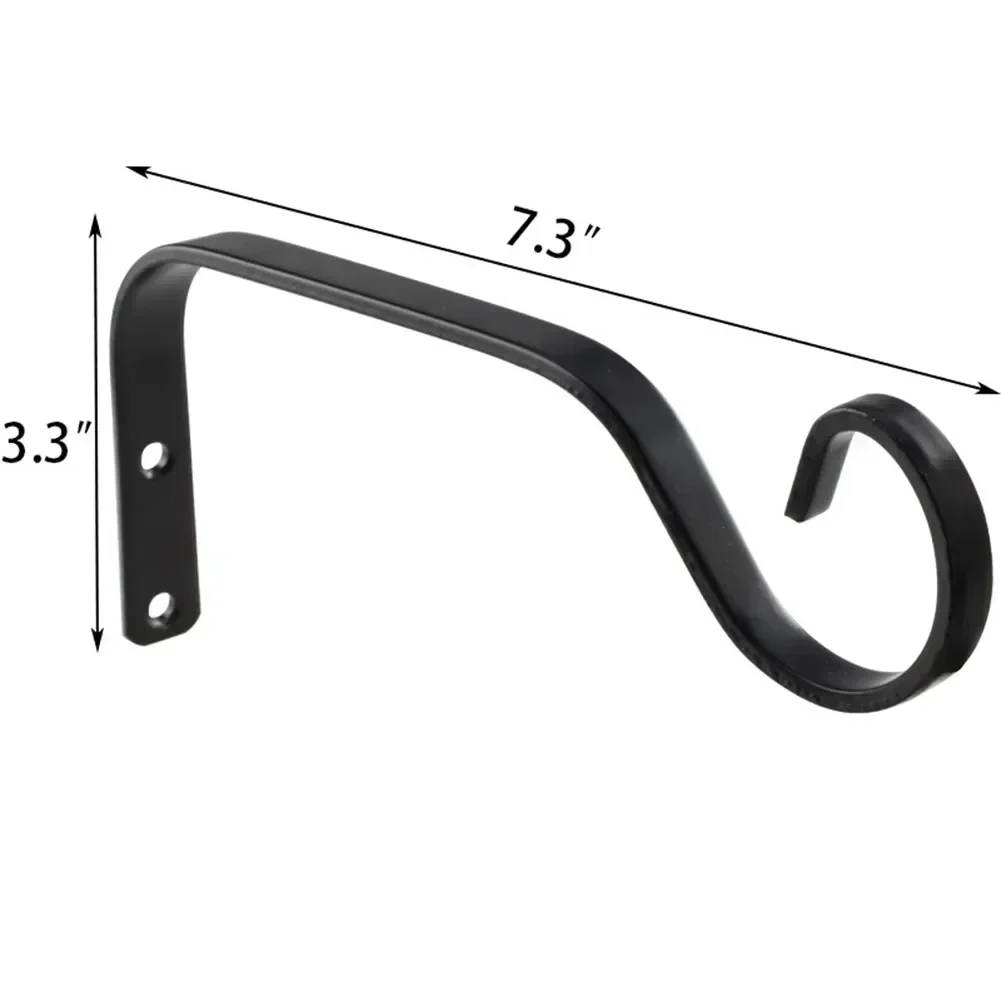 Durable Practical Useful Flower Pot Hook 1/2PCS 185*84mm Basket Black Brackets Decor Hook Metal Outdoor Decoration
Durable Practical Useful Flower Pot Hook 1/2PCS 185*84mm Basket Black Brackets Decor Hook Metal Outdoor Decoration
