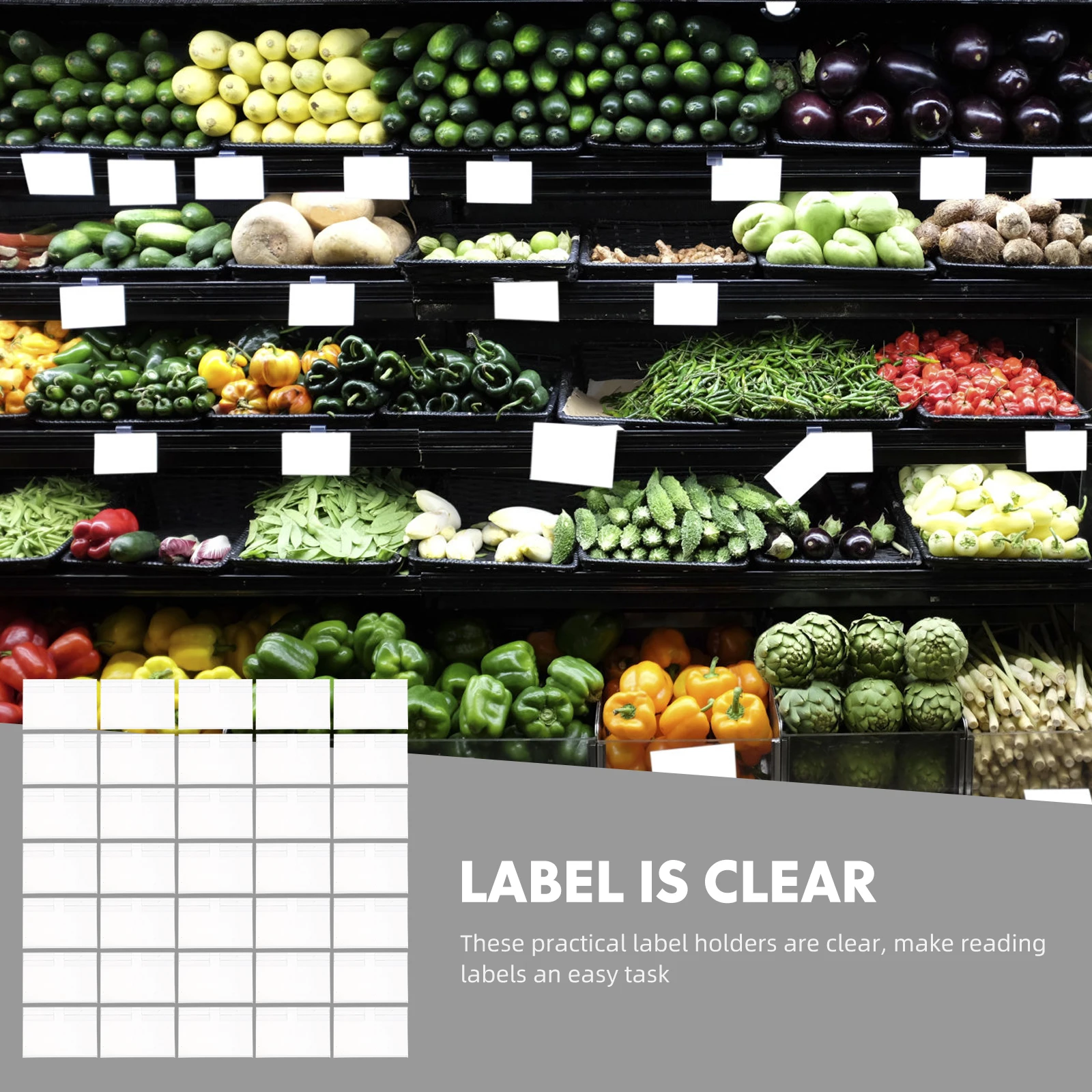 50 Pcs Label Holder Clear Card Display Supermarket Price Tag Clip Rack Storage Wire Practical Transparent Sign
50 Pcs Label Holder Clear Card Display Supermarket Price Tag Clip Rack Storage Wire Practical Transparent Sign