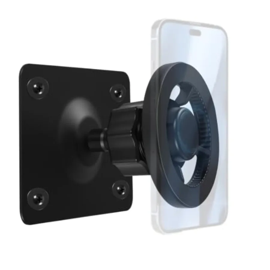 Magnetic Wall Mount Phone Holder Compatible with MagSafe, Aluminum, Black, 360 Degree Rotation, for iPhone 12/13/14/15/16/17 Pl
Magnetic Wall Mount Phone Holder Compatible with MagSafe, Aluminum, Black, 360 Degree Rotation, for iPhone 12/13/14/15/16/17 Pl