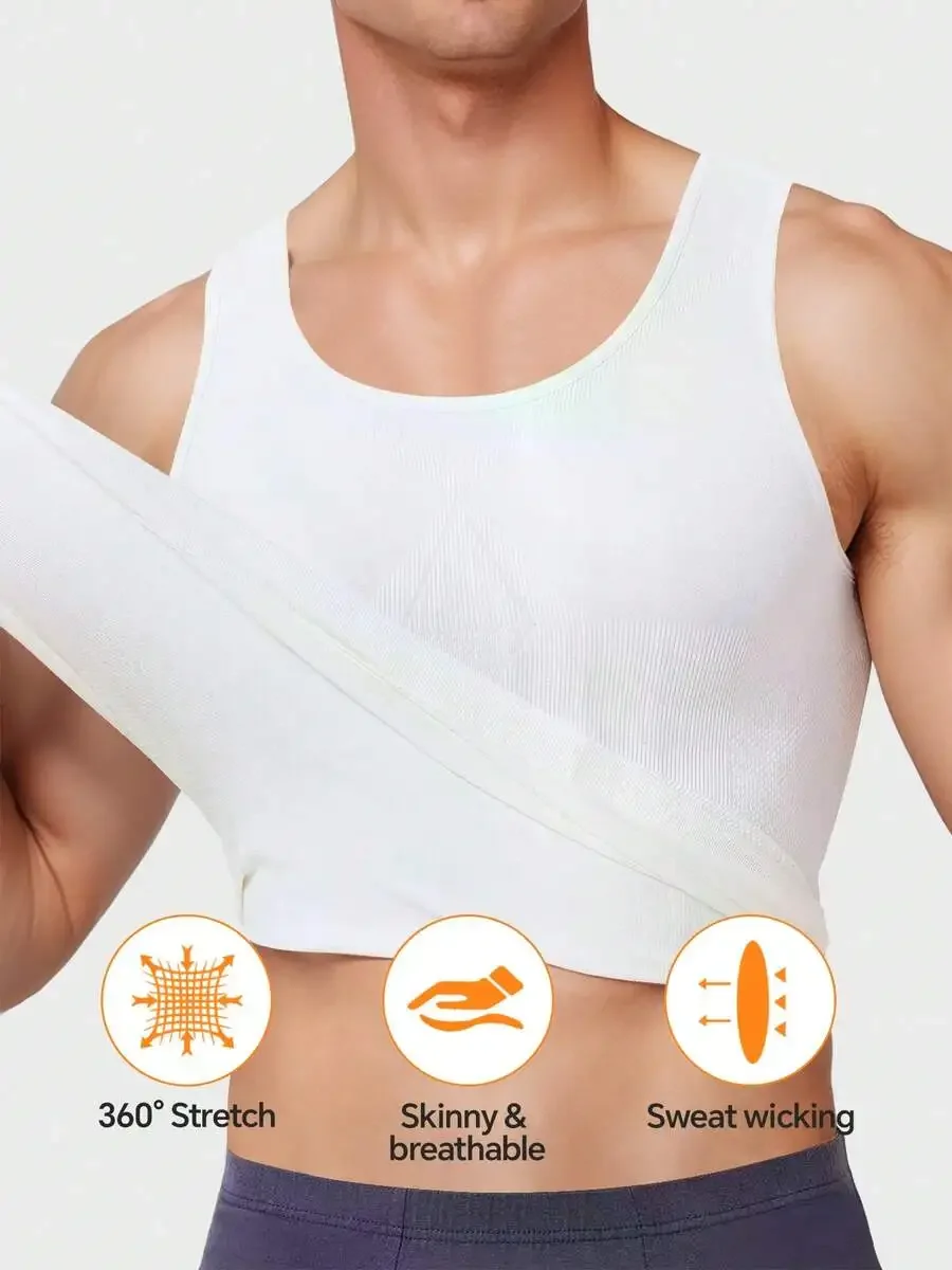 Mens Compression Shapewear Vest Slimming Undershirt Fitness Tank Top Abdominal Shaping Shirt
Mens Compression Shapewear Vest Slimming Undershirt Fitness Tank Top Abdominal Shaping Shirt