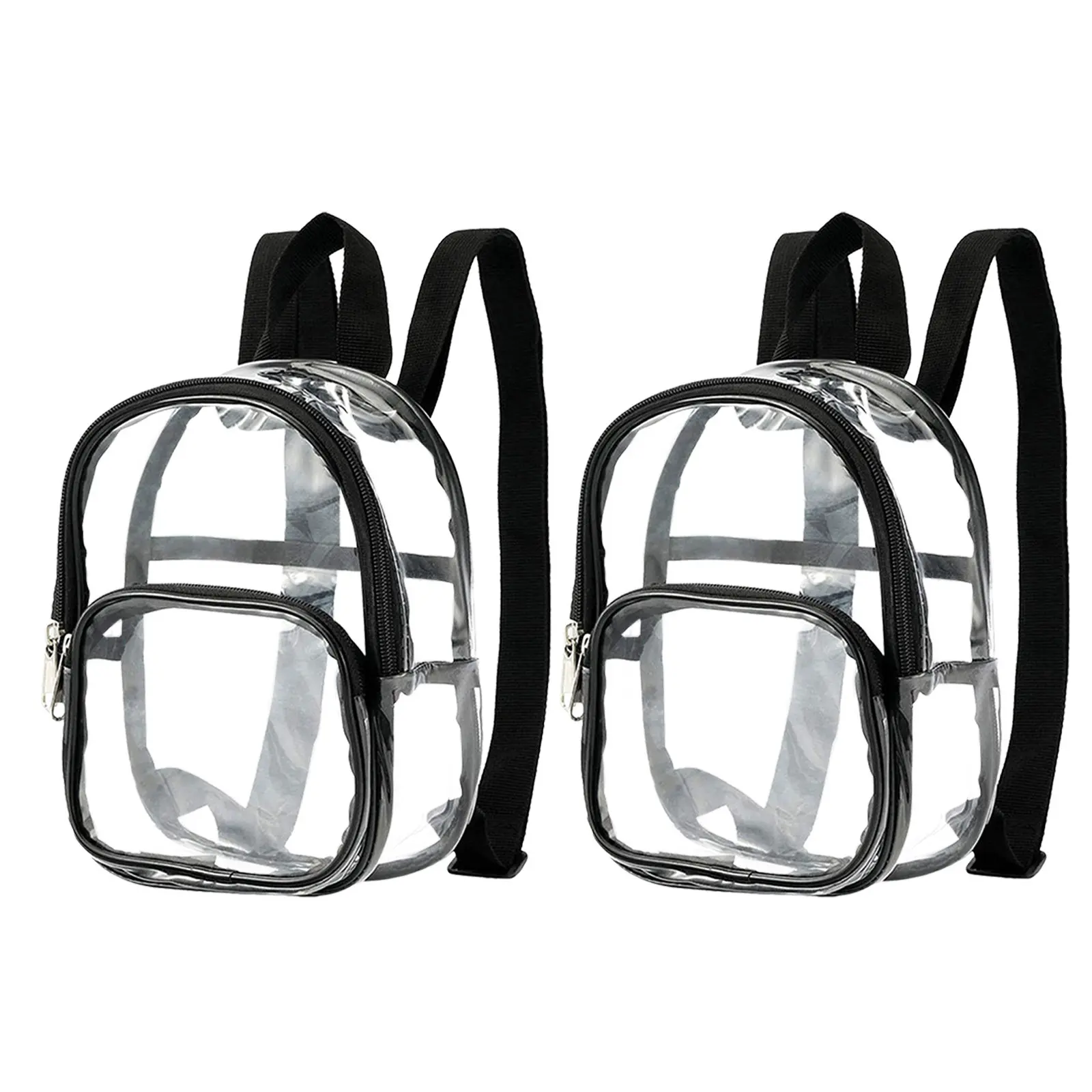 2Pcs Mini Clear Backpack Lightweight Waterproof Transparent PVC Toddler School Bag Small Daycare Bag for Beach Pool Outdoor Use
2Pcs Mini Clear Backpack Lightweight Waterproof Transparent PVC Toddler School Bag Small Daycare Bag for Beach Pool Outdoor Use