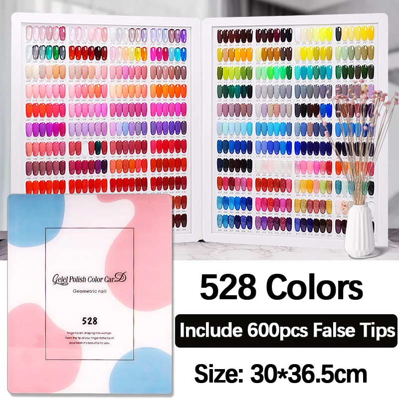 400/528/120 Colors Nail Display Book Leather Acrylic Cover Gel Polish Display Chart Color Card with False Tips Showing Shelf
400/528/120 Colors Nail Display Book Leather Acrylic Cover Gel Polish Display Chart Color Card with False Tips Showing Shelf