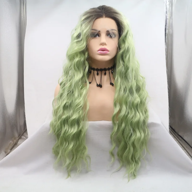 Front lace synthetic wig, high-temperature fiber, rose net, African curl, corn perm, small curls, long curly hair
Front lace synthetic wig, high-temperature fiber, rose net, African curl, corn perm, small curls, long curly hair