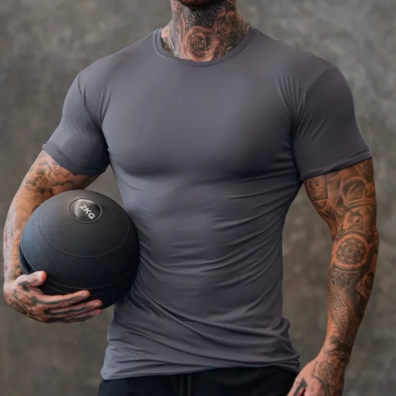 Men's Compression T Shirt Men Sports Breathable Fitness Short Sleeve Men T-shirt Gym Tshirt Summer Tight Tees Training Clothes
Men's Compression T Shirt Men Sports Breathable Fitness Short Sleeve Men T-shirt Gym Tshirt Summer Tight Tees Training Clothes