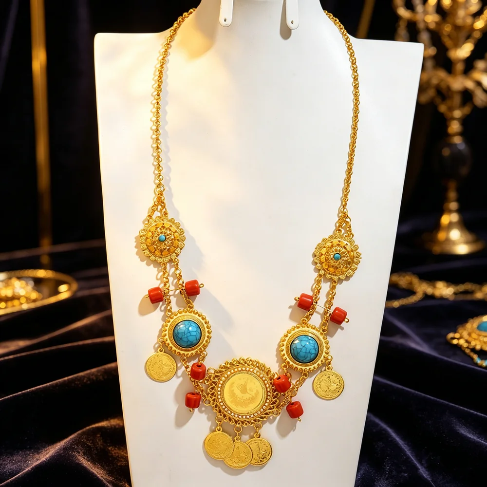 Style Women's Settled Jewelry Zinc Alloy Retro Imitation Necklace Ethnic
Style Women's Settled Jewelry Zinc Alloy Retro Imitation Necklace Ethnic
