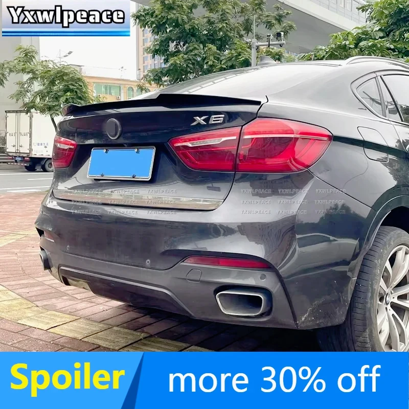 For BMW X6 F16 X6M 2014 2015 2016 2017 2018 2019 M4 Style ABS Glossy Black Car Rear Trunk Lid Spoiler Wing Body Kit Accessories
For BMW X6 F16 X6M 2014 2015 2016 2017 2018 2019 M4 Style ABS Glossy Black Car Rear Trunk Lid Spoiler Wing Body Kit Accessories