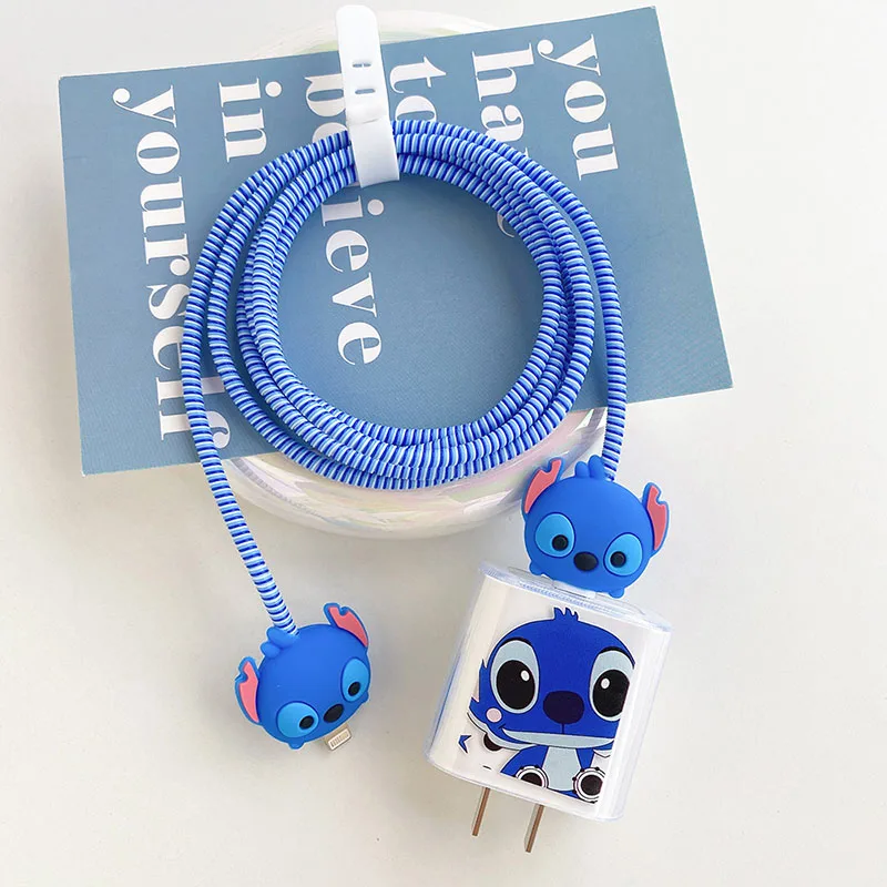 New Stitch Cable Charger Protector Cover Transparent Protector Case Winder Disney Anime USB Data Line Head Protection Cover
New Stitch Cable Charger Protector Cover Transparent Protector Case Winder Disney Anime USB Data Line Head Protection Cover
