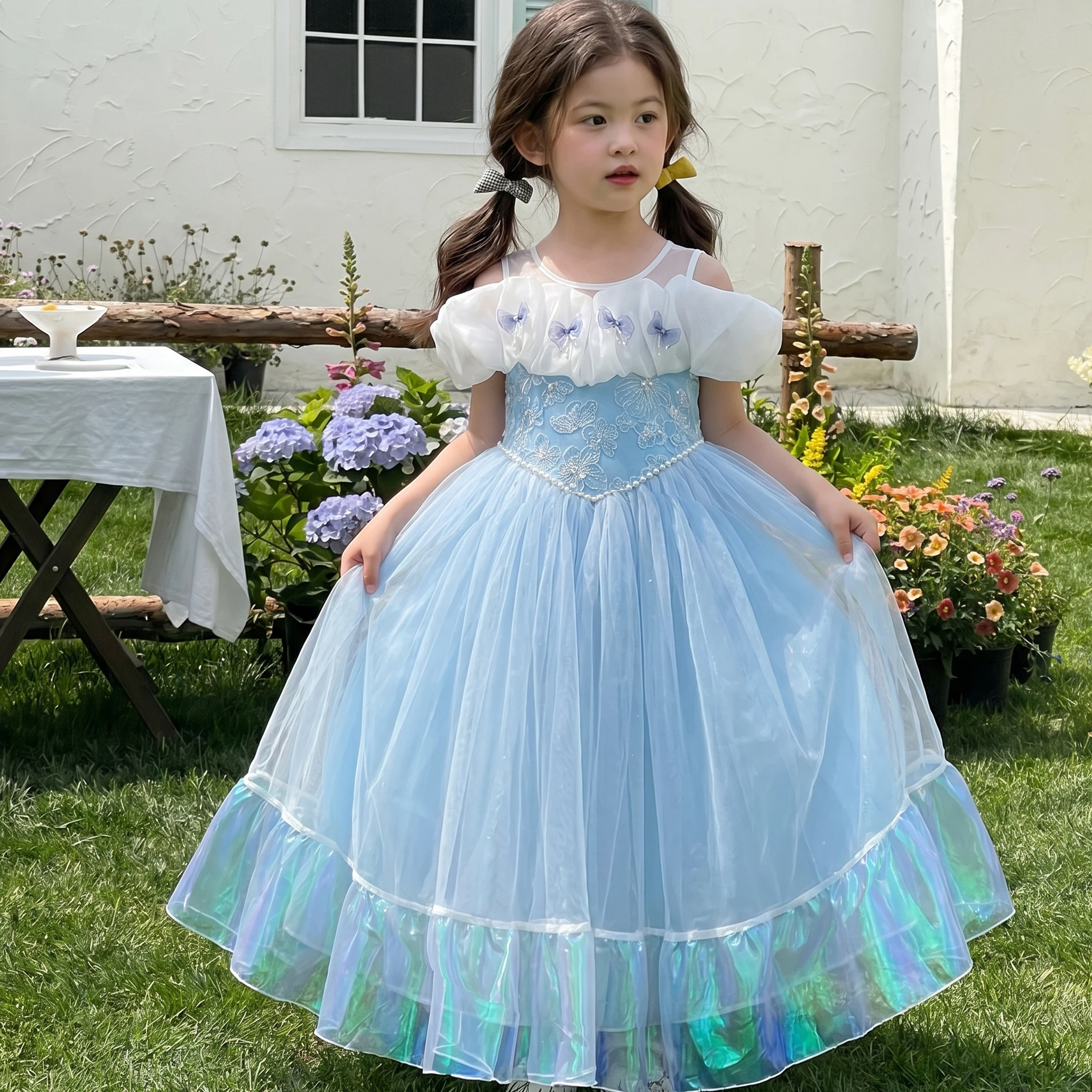 Princess Cinderella Dress for Girls 2026 New Style Blue Tulle Off Shoulder Birthday Party Luxury Gown Puffy Sequin Dresses 2-9Y
Princess Cinderella Dress for Girls 2026 New Style Blue Tulle Off Shoulder Birthday Party Luxury Gown Puffy Sequin Dresses 2-9Y