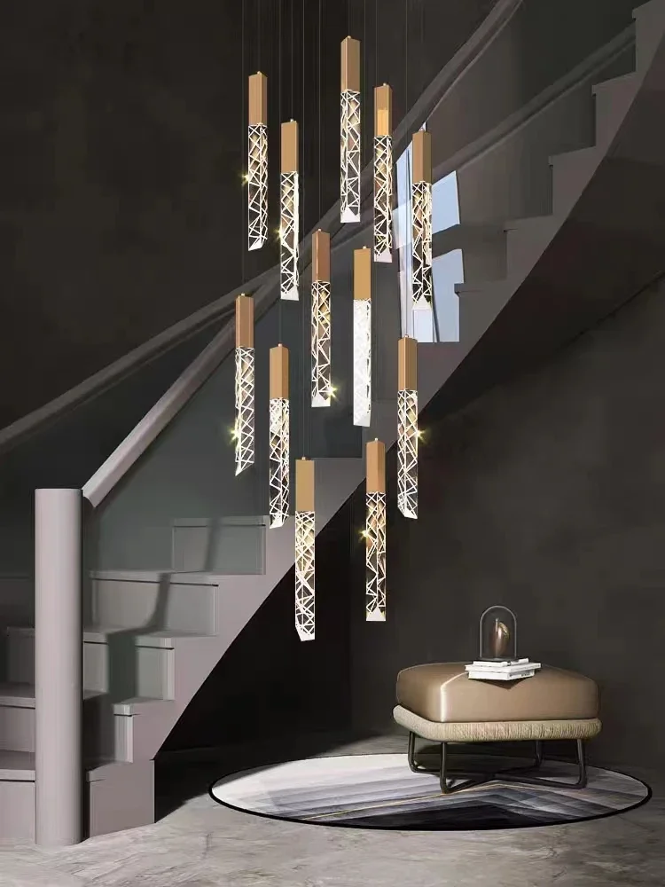 2025 Living Room Staircase LED Chandelier Duplex Attic Spiral Long Chandelier Modern Villa Restaurant Home Lighting Crystal Ligh
2025 Living Room Staircase LED Chandelier Duplex Attic Spiral Long Chandelier Modern Villa Restaurant Home Lighting Crystal Ligh