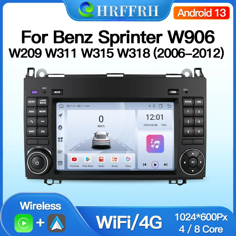 For Mercedes Benz Sprinter W906 W209 W311 W315 W318 Android Car Radio Multimedia Carplay Auto GPS BT Player 4G Wifi Navigation
For Mercedes Benz Sprinter W906 W209 W311 W315 W318 Android Car Radio Multimedia Carplay Auto GPS BT Player 4G Wifi Navigation