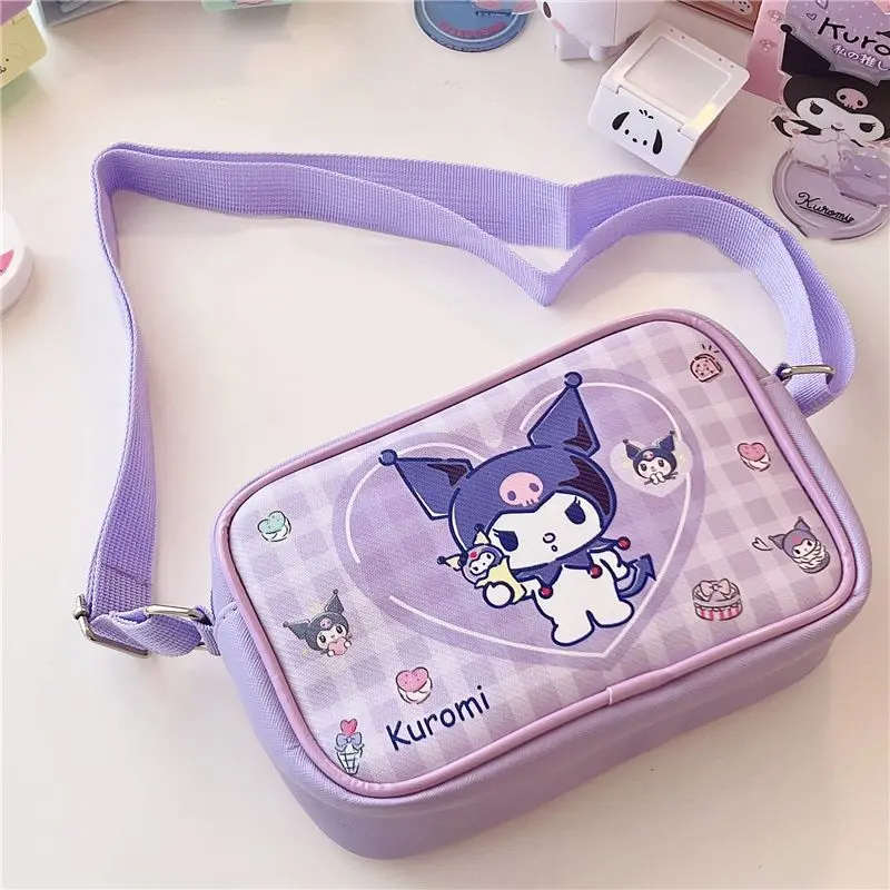 Cartoon Sanrio Kuromi Crossbody Bag Kawaii Cinnamoroll Melody PU Shoulder Bag Water Proof Children's Small Square Bag
Cartoon Sanrio Kuromi Crossbody Bag Kawaii Cinnamoroll Melody PU Shoulder Bag Water Proof Children's Small Square Bag