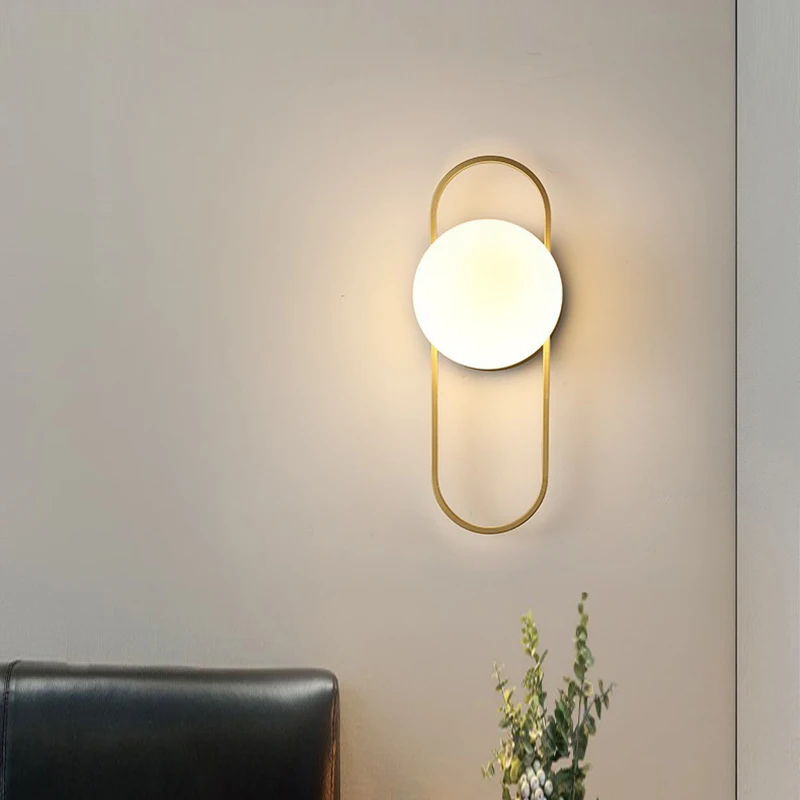 Nordic Frosted Glass Ball LED Wall Lamps for Bedroom TV Background Hardwired Indoor G9 Bulb LED Wall Sconce Interior Wall Lights
Nordic Frosted Glass Ball LED Wall Lamps for Bedroom TV Background Hardwired Indoor G9 Bulb LED Wall Sconce Interior Wall Lights