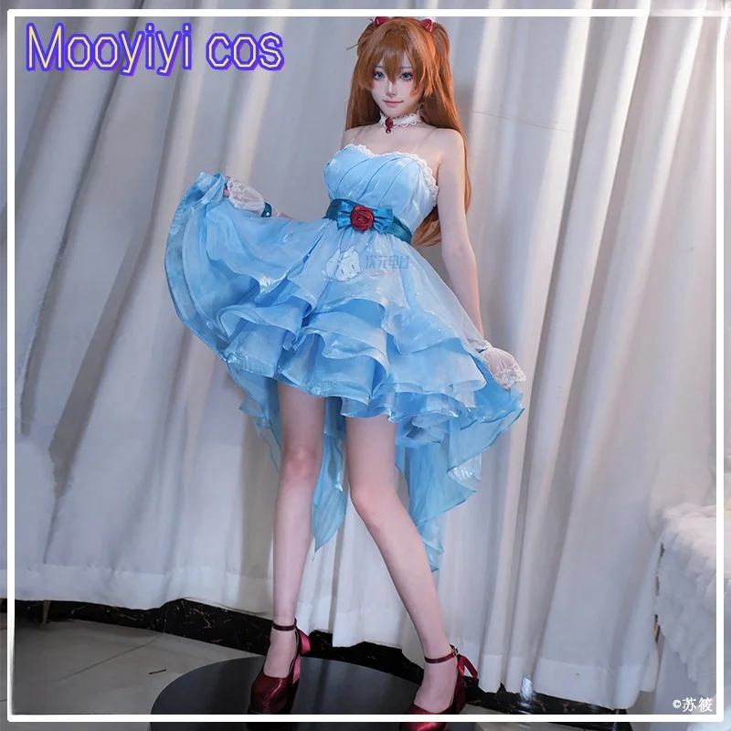 Fluffy skirt Asuka Langley Soryu Cosplay costume Halloween Christmas Role Playing Party Comic Exhibition Sexy Evening Dress
Fluffy skirt Asuka Langley Soryu Cosplay costume Halloween Christmas Role Playing Party Comic Exhibition Sexy Evening Dress