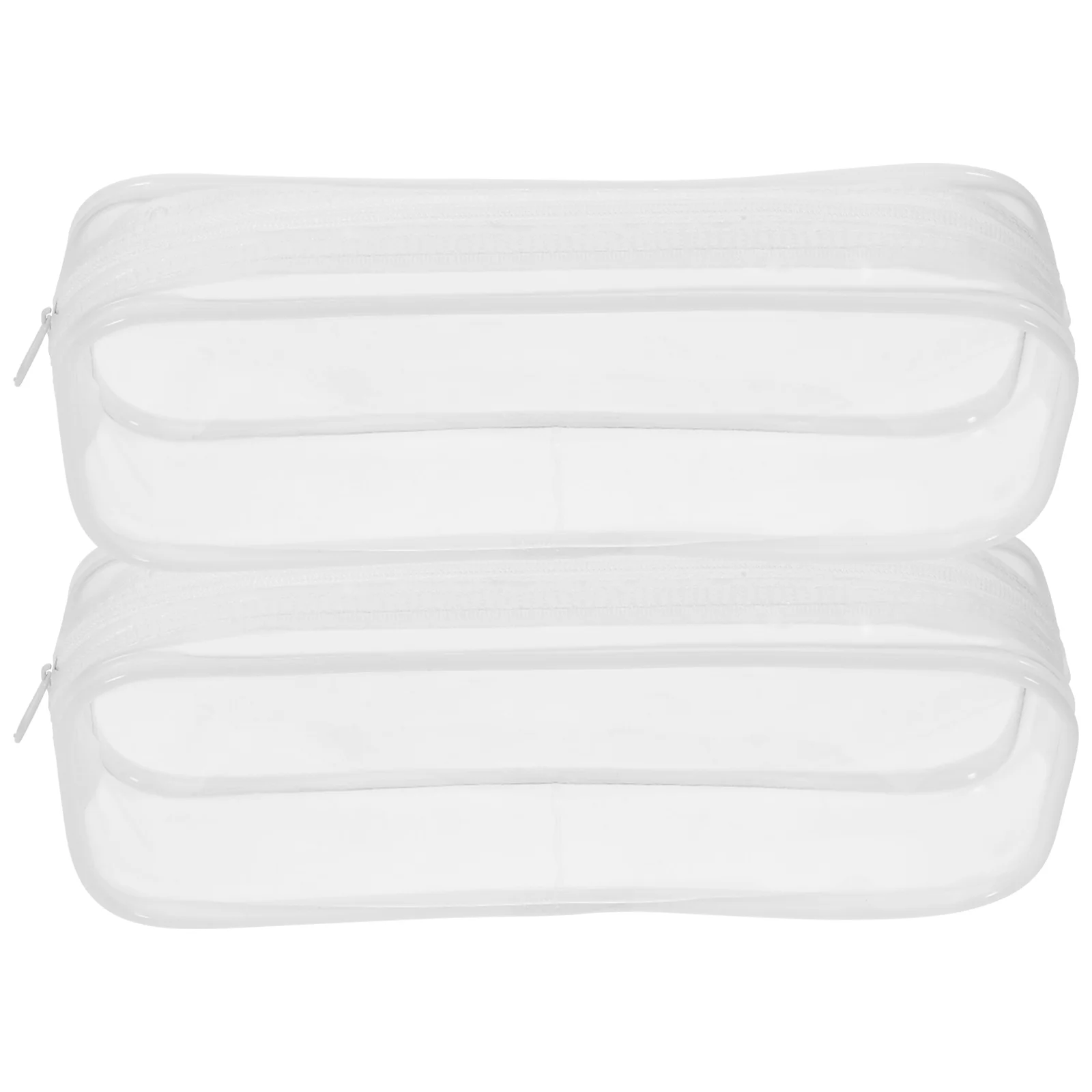 2 Pcs Transparent Pencil Case Clear Zipper Pouches Makeup Bag Big Capacity Multi-function Portable
2 Pcs Transparent Pencil Case Clear Zipper Pouches Makeup Bag Big Capacity Multi-function Portable