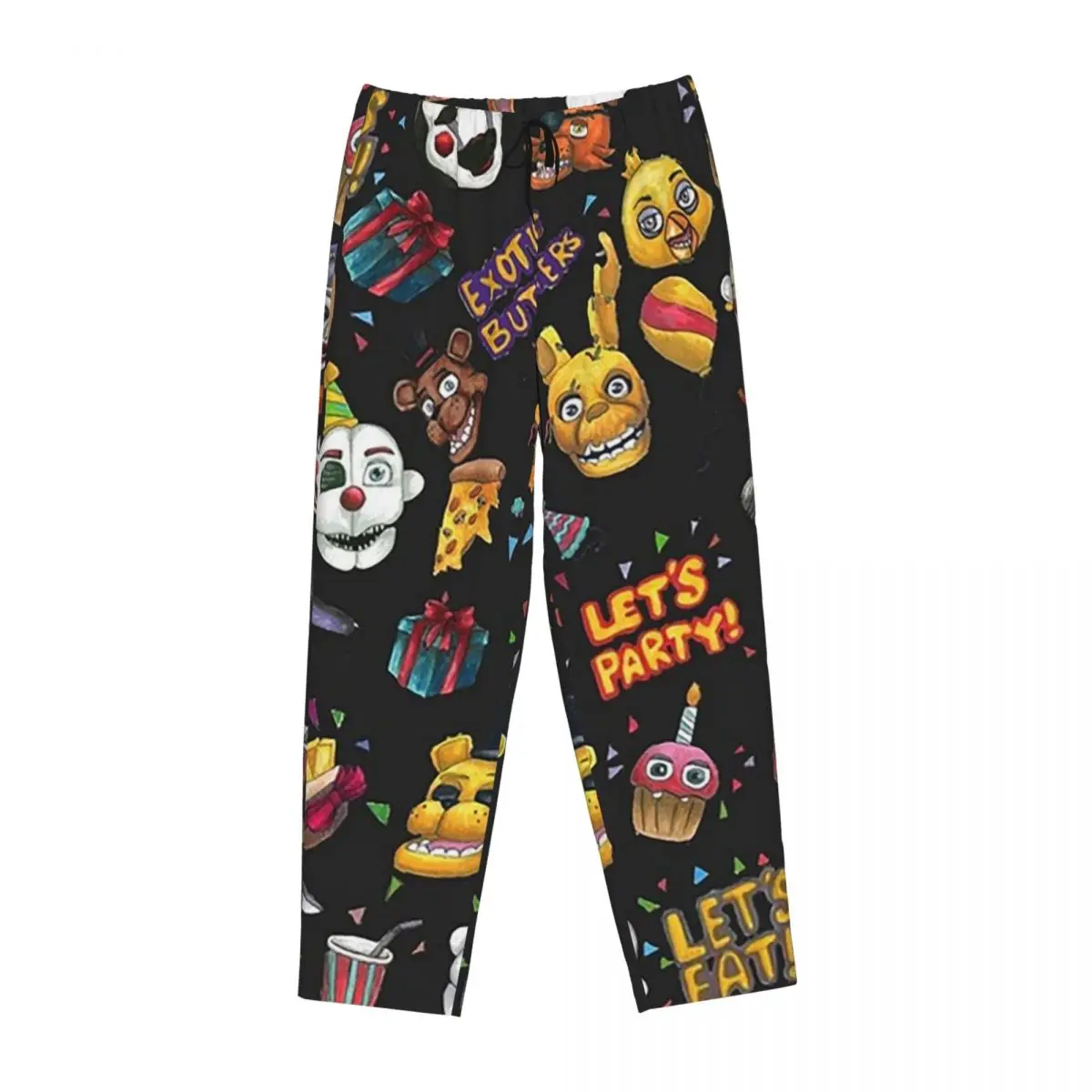 Custom FNAF - Let's Party - Black Women Pajama Pants Lounge Sleep Sleepwear Bottoms with Pockets
Custom FNAF - Let's Party - Black Women Pajama Pants Lounge Sleep Sleepwear Bottoms with Pockets