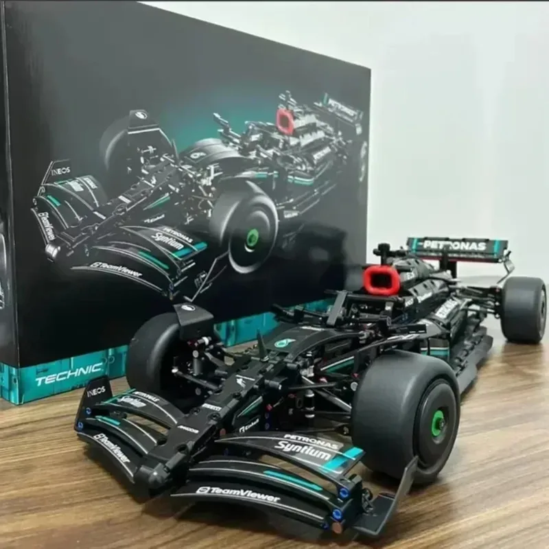 W14 E Performance F1 Racing Car Building Blocks 1642PCS 1:8 Scale, Technical Engineering Model Kit Super Race Toy Gift for Boys
W14 E Performance F1 Racing Car Building Blocks 1642PCS 1:8 Scale, Technical Engineering Model Kit Super Race Toy Gift for Boys