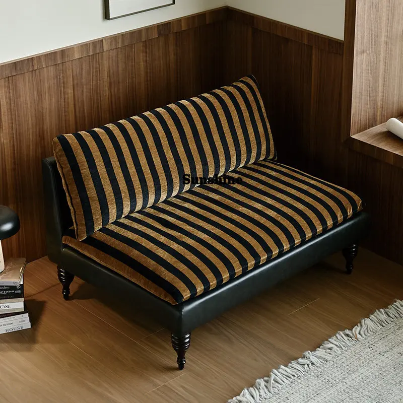 Medieval style living room fabric sofa simple modern light retro sofa chair
Medieval style living room fabric sofa simple modern light retro sofa chair