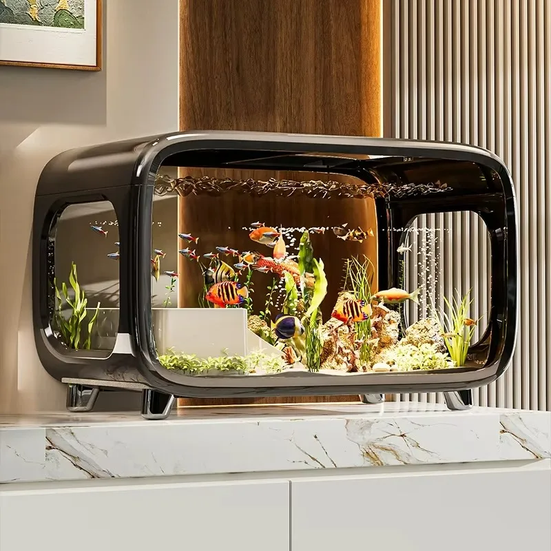 Modern Small Rectangle Plastic Fish Tank Set with 220V for Eco-Friendly Living Room Landscaping Includes Anti-Jump Cover
Modern Small Rectangle Plastic Fish Tank Set with 220V for Eco-Friendly Living Room Landscaping Includes Anti-Jump Cover