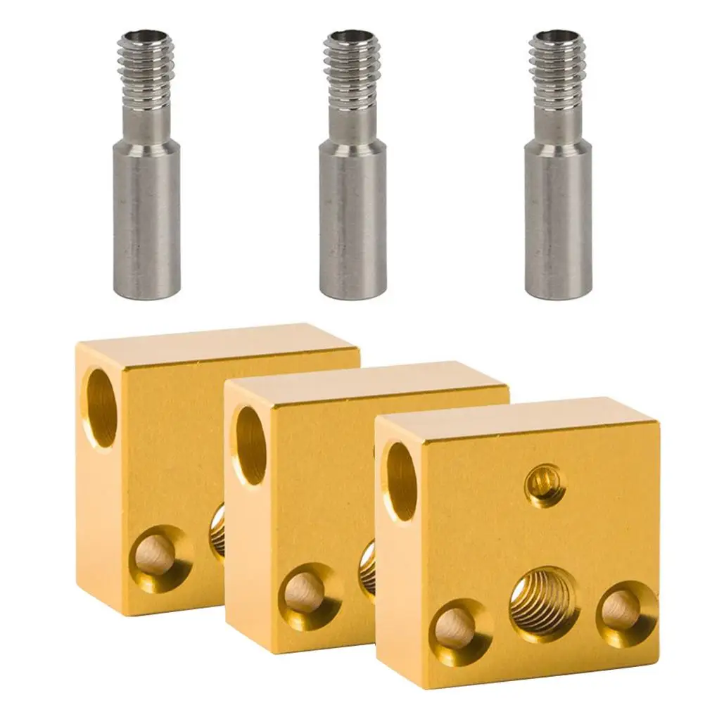 Heating Block Accessories for 3D Printer Ender-3 Series Aluminum Extruder Hot End Stainless Throat Tube DIY Upgrade Parts
Heating Block Accessories for 3D Printer Ender-3 Series Aluminum Extruder Hot End Stainless Throat Tube DIY Upgrade Parts