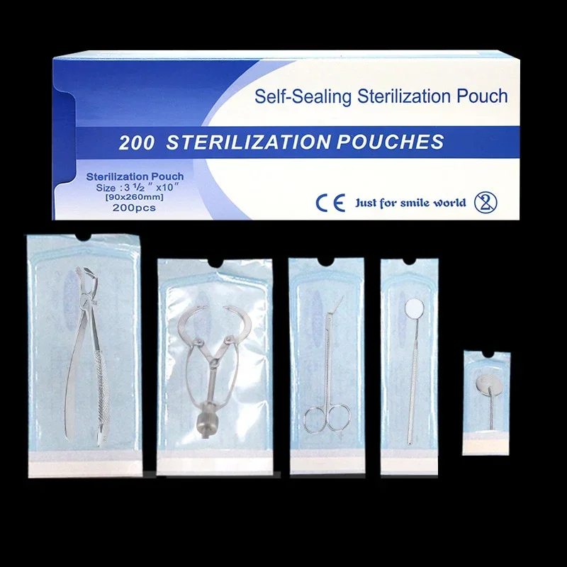 200Pc/Pack Disposable Dental Self Sealing Sterilization Pouch Medical Grade Paper Dental Tattoo Tool Storage Bag
200Pc/Pack Disposable Dental Self Sealing Sterilization Pouch Medical Grade Paper Dental Tattoo Tool Storage Bag