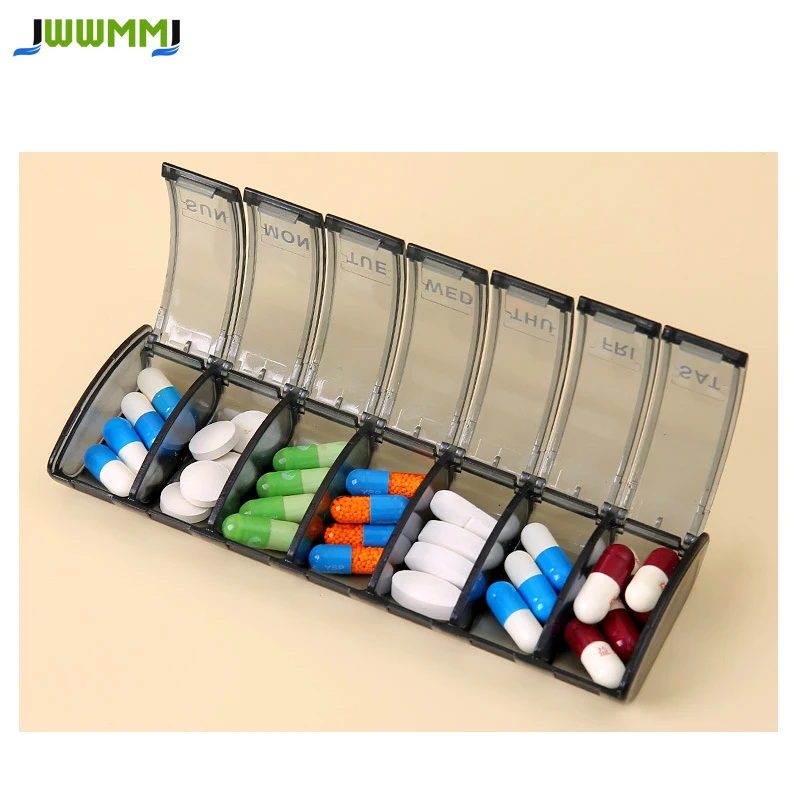 1pcs 7 Days Weekly Pill Organizer Cases Daily Medicine Box for Fish Oil Easy Dosage - Non-Locking Clear Plastic Pillbox
1pcs 7 Days Weekly Pill Organizer Cases Daily Medicine Box for Fish Oil Easy Dosage - Non-Locking Clear Plastic Pillbox
