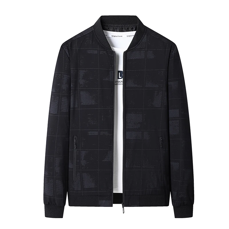 Мужская повседневная куртка в клетку Busin, весна-осень 2026, приталенный крой, из полиэфирного волокна, ветрозащитная, на молнии, без капюшона
Мужская повседневная куртка в клетку Busin, весна-осень 2026, приталенный крой, из полиэфирного волокна, ветрозащитная, на молнии, без капюшона