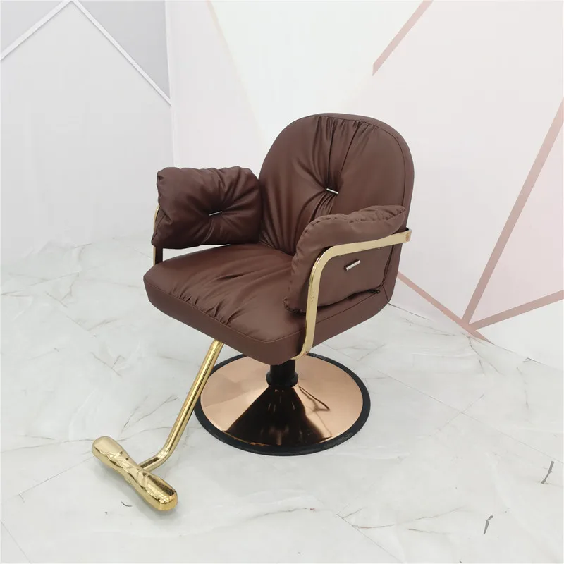 High-end barber shop hair cutting chair can lift stainless steel hair salon special stylish and simple hair cutting chair
High-end barber shop hair cutting chair can lift stainless steel hair salon special stylish and simple hair cutting chair
