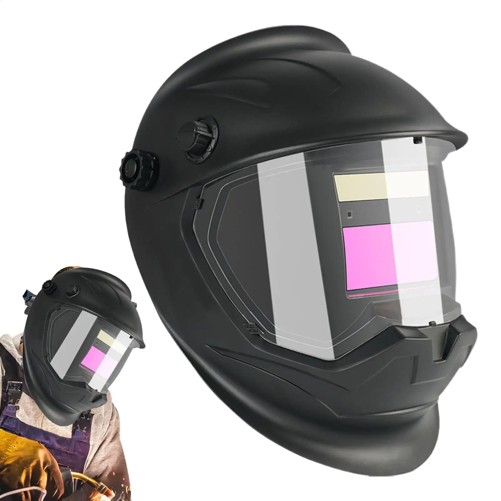 Welding Hood Solar Powered Welding Face Shield Anti-Glare Wide Shade Adjustable Face Protector Headgear For Metal Fabrication
Welding Hood Solar Powered Welding Face Shield Anti-Glare Wide Shade Adjustable Face Protector Headgear For Metal Fabrication