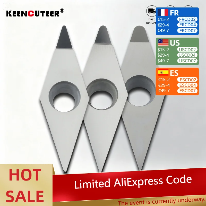 VCGT160404/12 Diamond PCD Extrusion Blade for Auto Hub CNC Cutting - High Precision VCGT160408 Special Tool Grain
VCGT160404/12 Diamond PCD Extrusion Blade for Auto Hub CNC Cutting - High Precision VCGT160408 Special Tool Grain